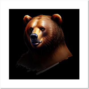 Bear portrait Posters and Art